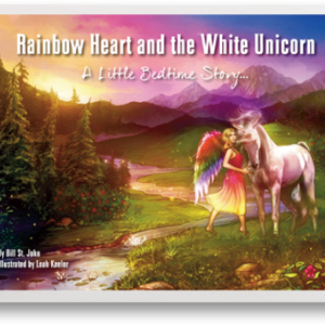 Rainbow Hearts White Unicorn Book (inc. $1.25 tax)